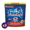 Finish Power All in 1 mosogatógép-tabletta, Lemon (3x94 db)