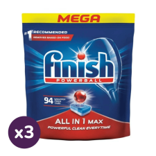 Finish Power All in 1 mosogatógép-tabletta, regular (3x94 db) tisztító- és takarítószer, higiénia