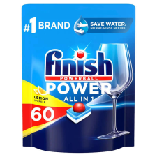 Finish Power All In One mosogatógép tabletta 60db-os lemon tisztító- és takarítószer, higiénia