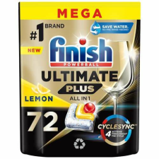 Finish Powerball Ultimate Plus All in 1 Lemon Mosogatógép kapszula 72db tisztító- és takarítószer, higiénia