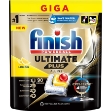 Finish Ultimate Plus All in 1 Lemon, 90 db tisztító- és takarítószer, higiénia