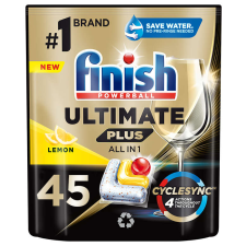 Finish Ultimate Plus All in 1 Lemon Mosogatógép kapszula 45db tisztító- és takarítószer, higiénia