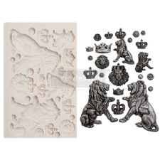 Finnabair szilikon öntőforma - Regal Lions - Décor Mould (1 db) gipszkiöntő forma