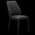 FINORI Lillie 70 A étkezőszék antracit/fekete 45x90x45cm