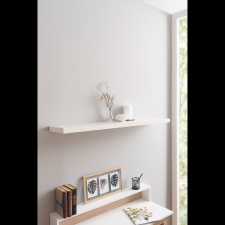FINORI SHELVY LEBEGŐPOLC 118X3,7X23,5CM MAGASFÉNYŰ FEHÉR bútor