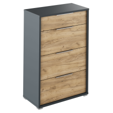  Fiókos komód, grafit/tölgyfa artisan, RIOMA NEW TYP 22 bútor