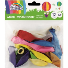 Fiorello Lufi Fiorello 10" 12 Darabos Metál Színek (293254) party kellék