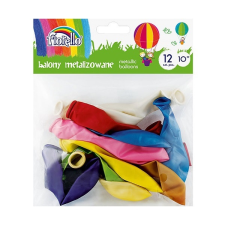Fiorello Lufi FIORELLO 10" 12db-os metál színek party kellék