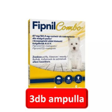  Fipnil combo (2-10kg. kutyáknak ) 3db ampulla ( 67 mg/60,30 mg) élősködő elleni készítmény kutyáknak