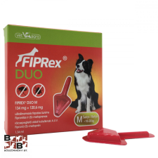 Fiprex Duo M 134 mg + 120,6 mg rácsepegtető oldat kutyáknak élősködő elleni készítmény kutyáknak