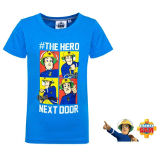 Fireman Sam póló Sam a Tűzoltó kék ÖKOTERMÉK 2 év (92 cm)