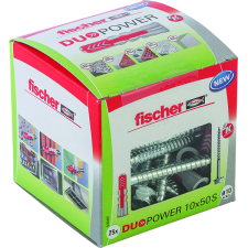 Fischer DŰBEL 10X50MM 25 DB CSAVARRAL &quot;DUOPOWER&quot; FISCHER barkácsolás, csiszolás, rögzítés