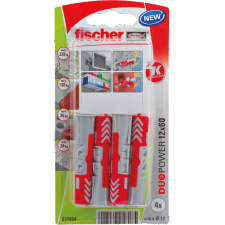 Fischer DŰBEL 12X60MM 4 DB "DUOPOWER" FISCHER barkácsolás, csiszolás, rögzítés