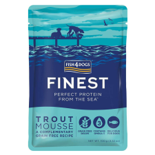 FISH4DOGS Finom tasak kutyáknak 99 % pisztráng 100 g kutyaeledel