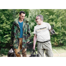  Fish Hunter férfi fehér póló egyedi ajándék