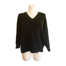  Fishbone fekete kötött női pulóver (méret: S) női pulóver, kardigán