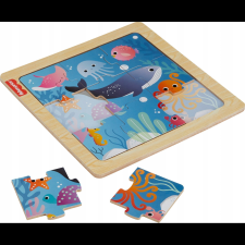 Fisher Price Fisher-Price HXV17 kirakós játék 9 db Állatok (WZFPRR0UB043674) puzzle, kirakós