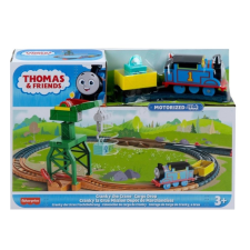 Fisher Price Thomas és barátai: Cranky mozdony - Színes autópálya és játékautó