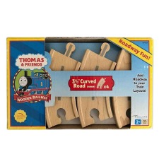 Fisher Price Thomas és barátai: Fa vonatpálya kanyar szett kisvasút
