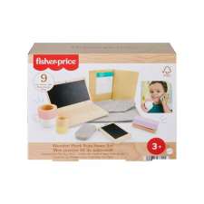 Fisher Price: Wood fa Home office játékszett - Mattel készségfejlesztő