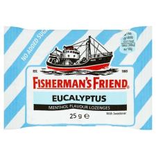 FISHERMAN'S FRIEND Fisherman&#8217;s Friend Eucalyptus cukorka, cukormentes, 25g diabetikus termék
