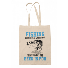 Fishing can't solve all my problem - Vászontáska kézitáska és bőrönd