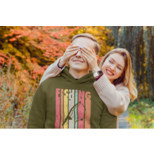  Fishing color unisex kapucnis military pulóver egyedi ajándék