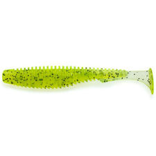 FISHUP_U-SHAD 2.5" (9PCS.), #055 - CHARTREUSE/BLACK horgászkiegészítő