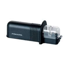 FISKARS Essential Roll-Sharp Késélező, fekete konyhai eszköz