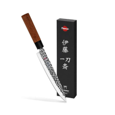 Fissman -Kensei Ittosai szeletelő kés, AUS-8 acél, 20 cm, ezüst/barna kés és bárd