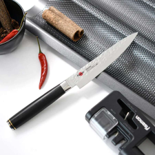Fissman -Kensei Kojiro univerzális kés, AUS-8 acél, 14 cm, ezüst/fekete színben kés és bárd