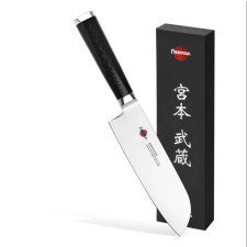Fissman -Kensei Musashi santoku kés, 67 rétegű damaszkuszi acél, 17 cm, ezüst/fekete színben kés és bárd