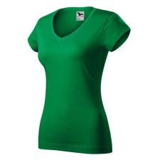 Fit V-neck póló női fűzöld 2XL női póló