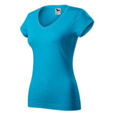  Fit V-neck póló női türkiz 2XL