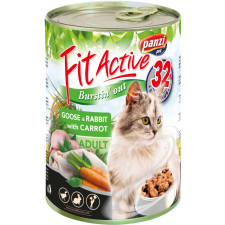 FitActive Cat Adult Goose & Rabbit with Carrot 415g macskaeledel