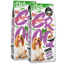 FitActive CROQ Premium Lamb&Rice kutyatáp 2x15+2kg kutyaeledel