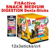 FitActive Hypoallergenic Denta-Sticks Digestion Rosemary & Curcuma - Emésztést támogató és fogtisztító rágórudak közepes méretű kutyáknak (M) (12 tasak | 12 x 150 g) 1.8kg
