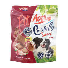 FitActive Snack Crispillo Large - jutalomfalat (marhás) kutyák részére (180g) jutalomfalat kutyáknak