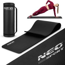 Fitnesz jógaszőnyeg 173 x 61 cm Neo-sport 192300 fekete tornaszőnyeg