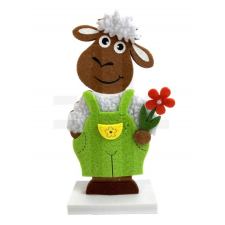  FIÚ BÁRÁNY FA TALPON - 20 cm dekorációs kellék