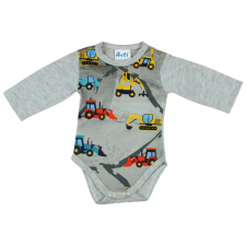 Fiú hosszú ujjú Body - Markoló - szürke - 56-os méret kombidressz, body