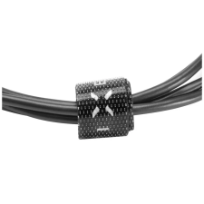 Fixed adat és töltőkábel USB2.0, USB-C, 2 m, 20W, fekete kábel és adapter