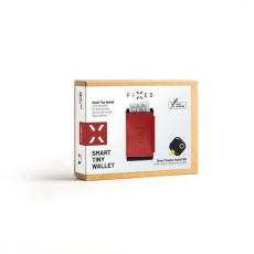 Fixed Bőr pénztárca Smile Tiny Wallet with smart tracker Smile PRO Piros