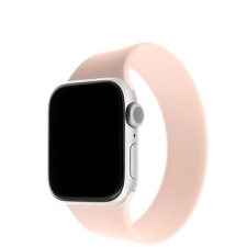 Fixed Elastic Silicone Strap Apple Watch 38/40mm okosórához, L-es méret, rózsaszín okosóra kellék