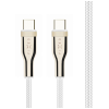 Fixed FIXED Braided Cable USB-C/USB-C, 1,2m, 100W, white