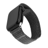 Fixed FIXED nylon sportos óraszíj Apple Watch 38/40/41mm-es okosórához, sötétszürke FIXNST2-436-GR