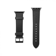 Fixed Leather Strap for Apple Watch 38/40/41mm wide Black okosóra kellék