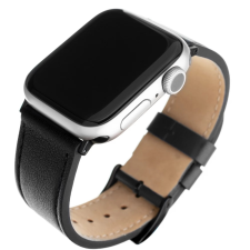 Fixed Leather Strap for Apple Watch 38/40/41mm wide Black okosóra kellék