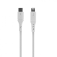 Fixed Liquid Silicone Cable USB-C/Lightning, 0,5m, white kábel és adapter