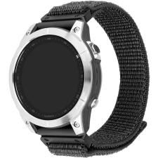 Fixed Nylon Sporty Strap Garmin QuickFit 22mm - sötétszürke okosóra kellék